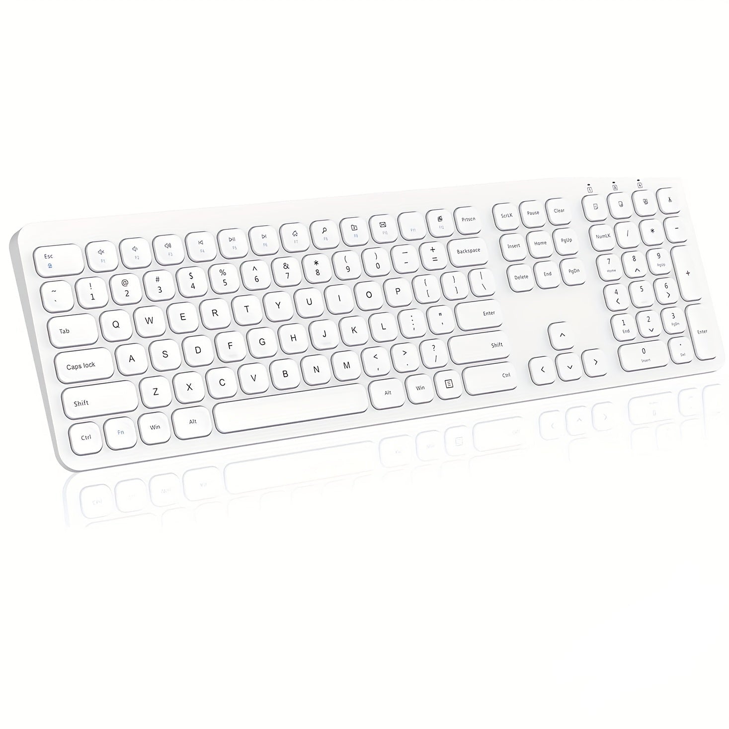 Wireless 2.4G Keyboard with Numeric Keypad – Grey Universal Keyboard for PC/Tablet