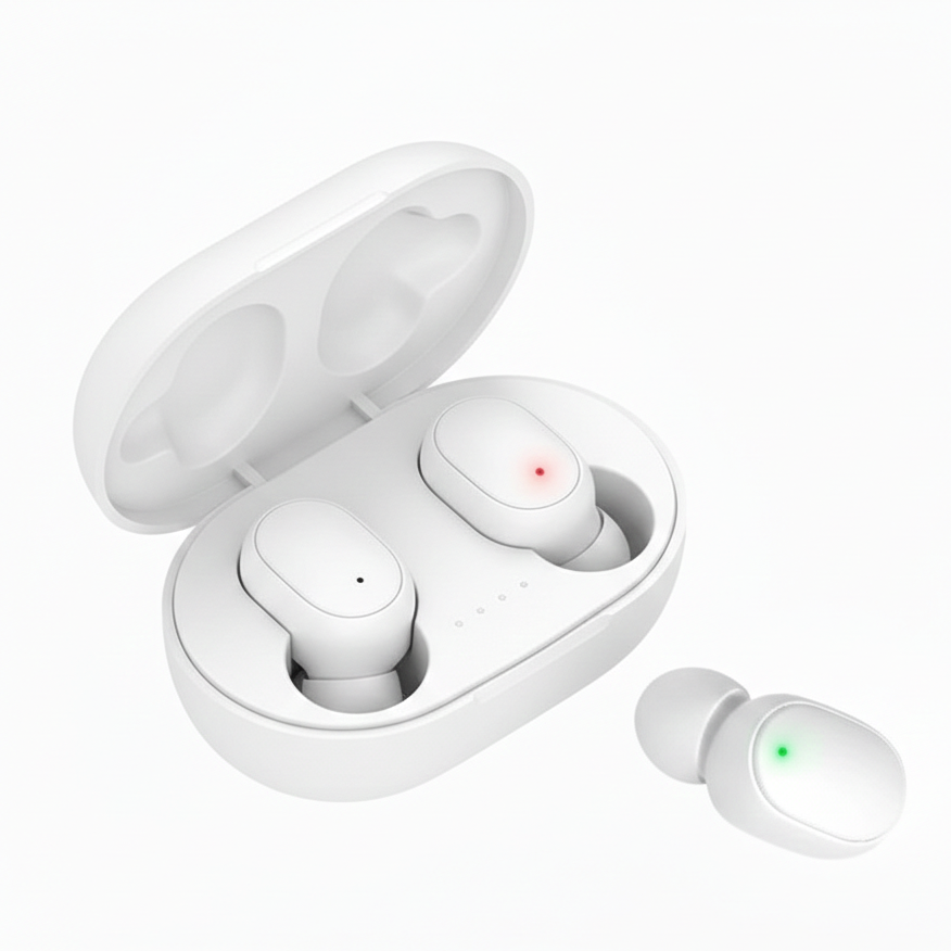 A6S TWS Bluetooth Earphones with Microphone & Charging Case