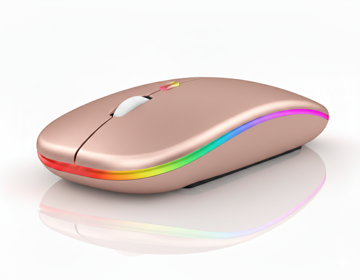 Dual Mode RGB Rechargeable Mouse - Universal Compatibility