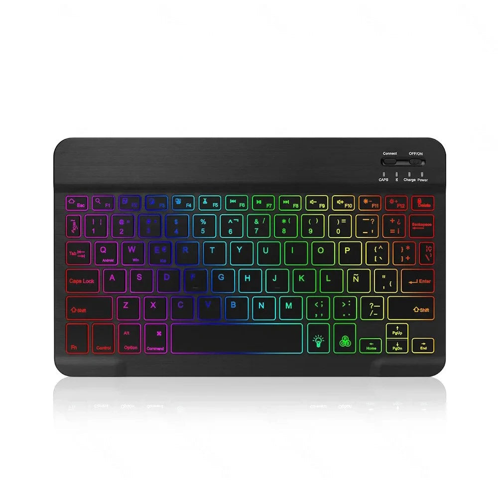 Mini RGB Wireless Keyboard - Backlit Touchpad Design