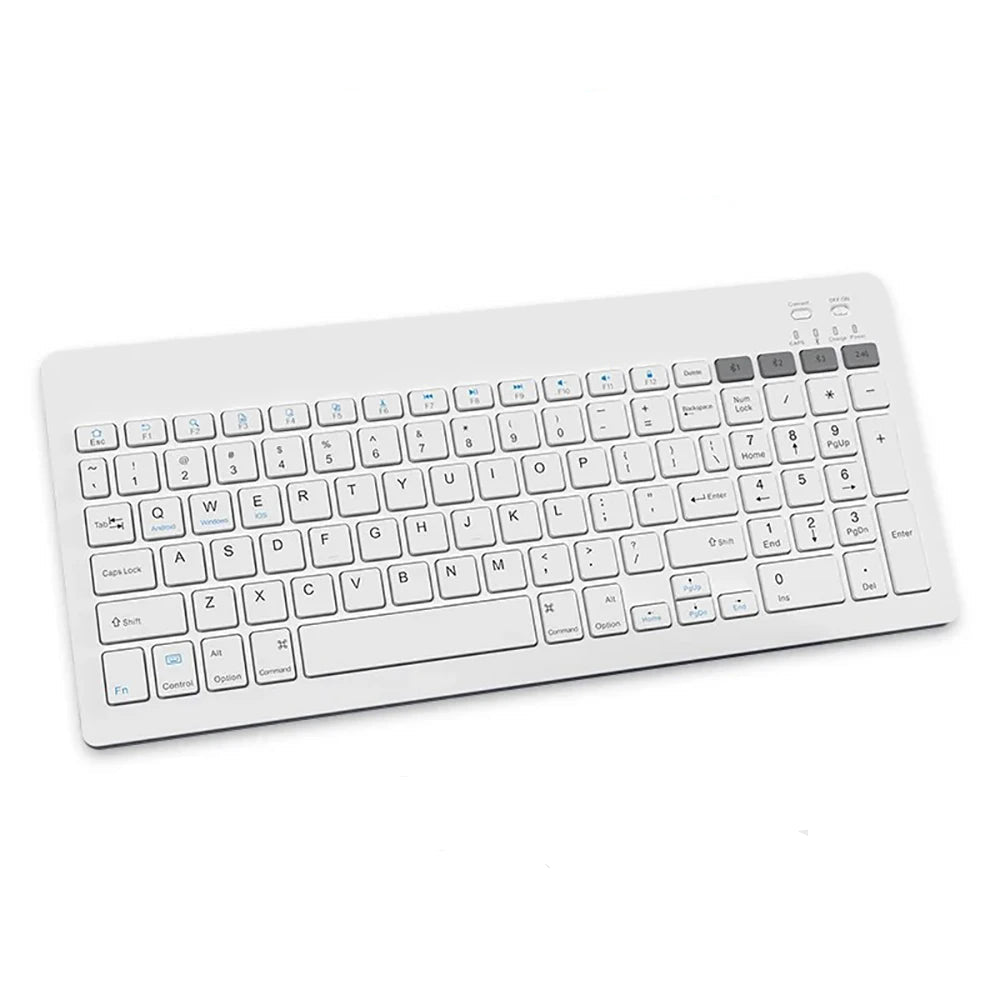 ulti-Device Bluetooth Keyboard – 2.4G Wireless & 3-BT Channels for PC/Tablet