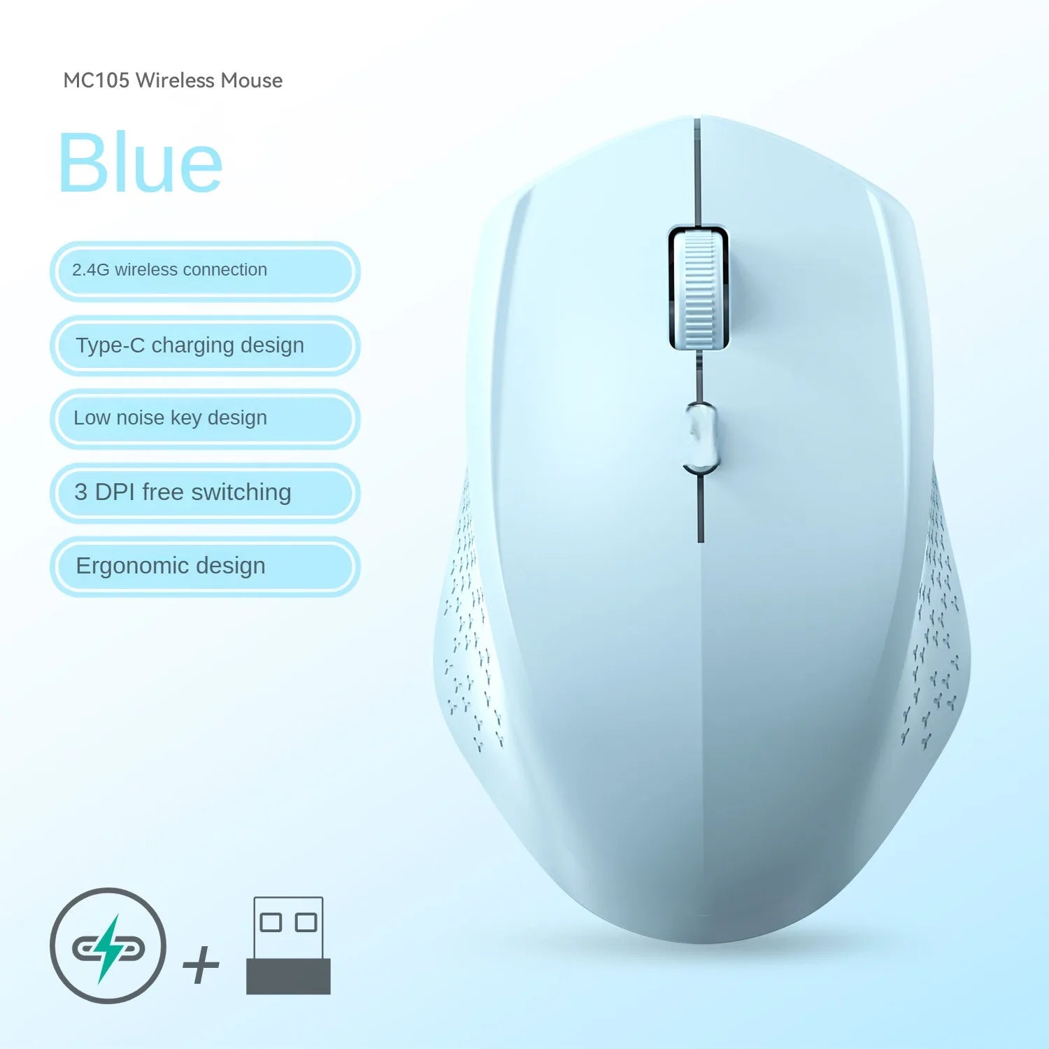 Rechargeable Dual Mode Mouse for Win/Mac OS