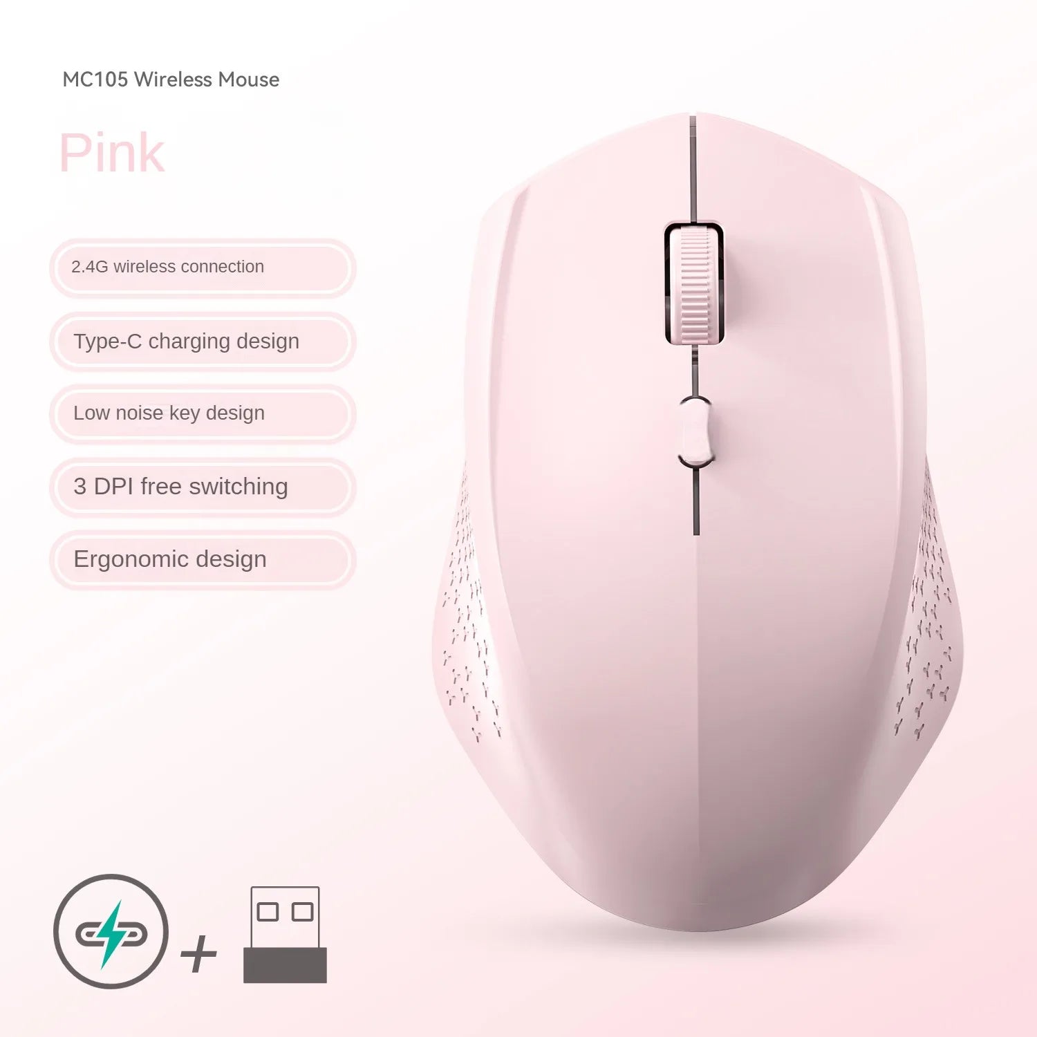 Rechargeable Dual Mode Mouse for Win/Mac OS