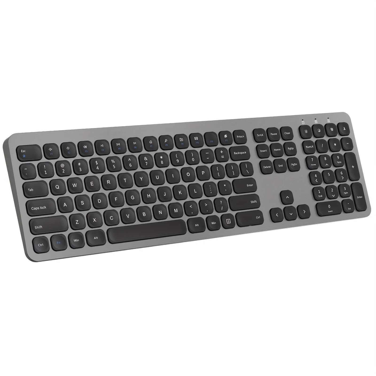 Wireless 2.4G Keyboard with Numeric Keypad – Grey Universal Keyboard for PC/Tablet